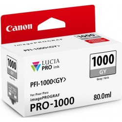 Cartouche d'encre Canon PFI-1000GY Gris 80 ml