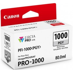 Cartouche d'encre Canon PFI-1000PGY Grise photo  80 ml